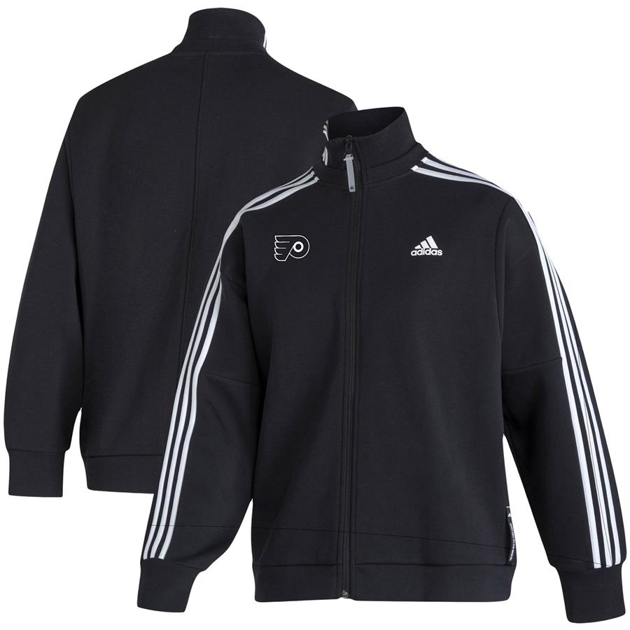 Philadelphia Flyers adidas Women's Snap Full-Zip Jacket - Black