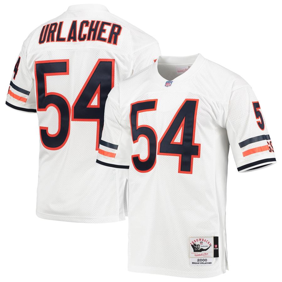 Brian Urlacher Chicago Bears Mitchell & Ness 2000 Authentic Throwback Retired Player Jersey - White