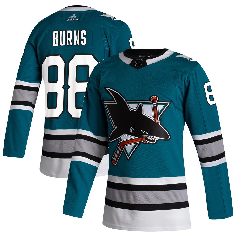 Brent Burns San Jose Sharks adidas 30th Anniversary Authentic Player Jersey - Teal