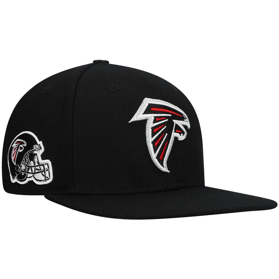 Atlanta Falcons Pro Standard Logo Snapback Hat - Black