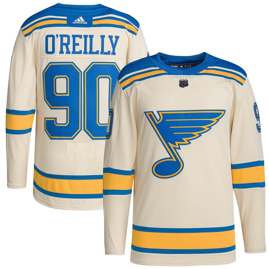 Ryan O'Reilly St. Louis Blues adidas 2022 Winter Classic Authentic Player Jersey - Cream