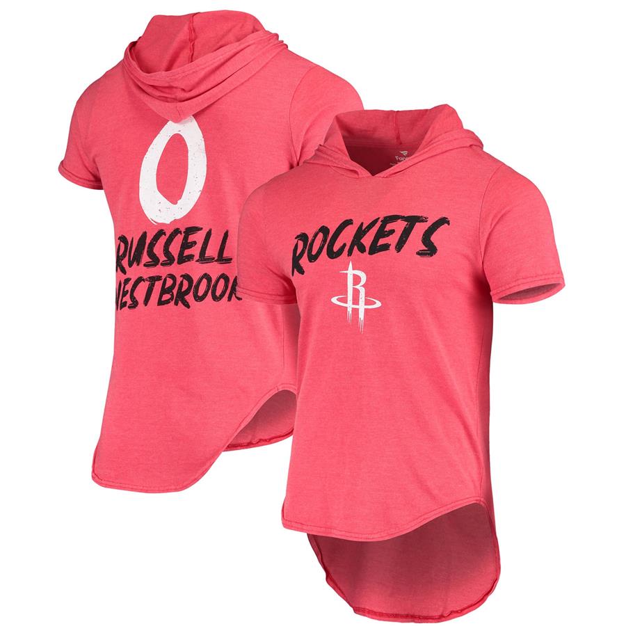 Russell Westbrook Houston Rockets Fanatics Branded Hoodie Tri-Blend T-Shirt - Heathered Red