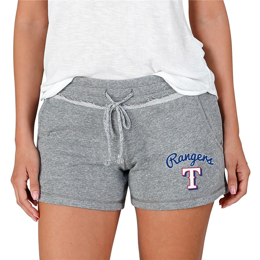 Texas Rangers Concepts Sport Women's Mainstream Terry Shorts - Gray