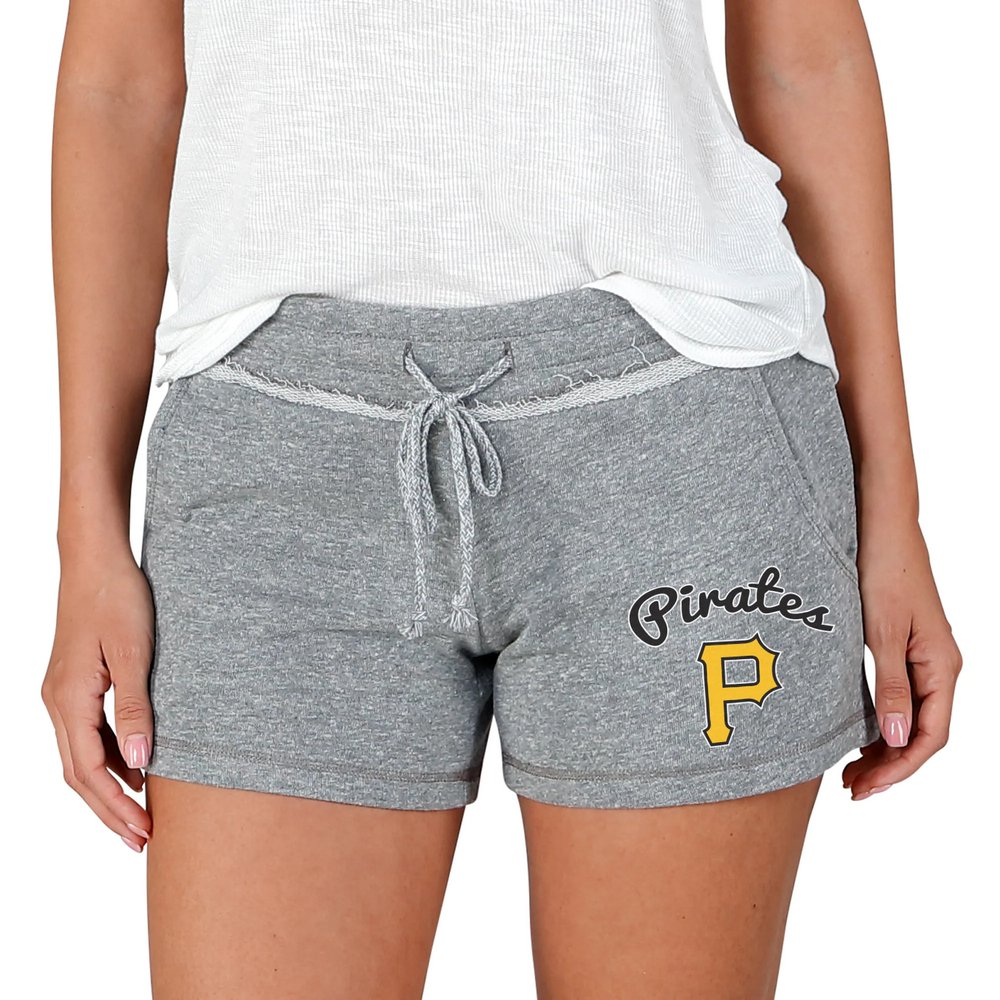 Pittsburgh Pirates Concepts Sport Women's Mainstream Terry Shorts - Gray