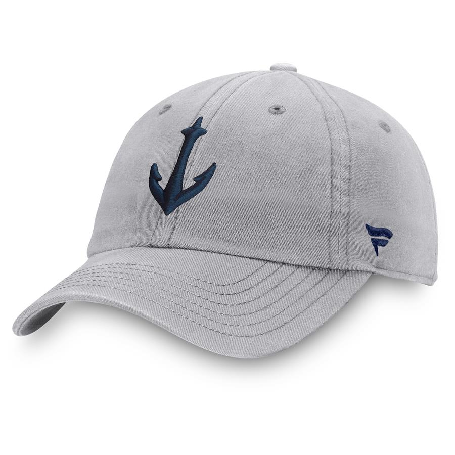 Seattle Kraken Fanatics Branded Secondary Logo Adjustable Hat - Gray