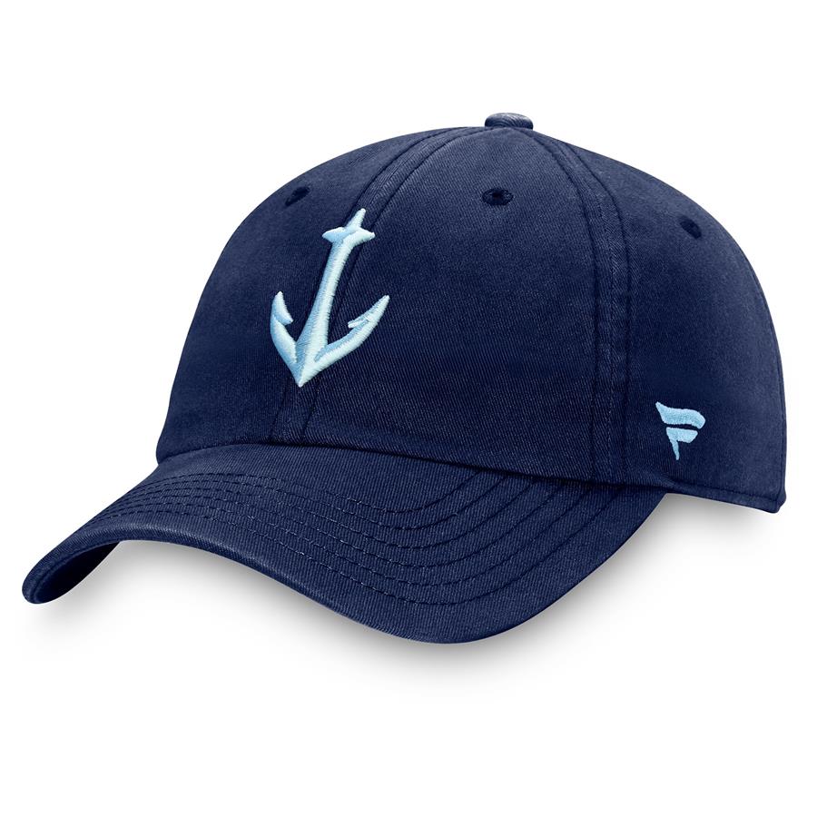 Seattle Kraken Fanatics Branded Secondary Logo Adjustable Hat - Deep Sea Blue