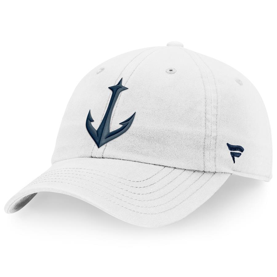 Seattle Kraken Fanatics Branded Secondary Logo Adjustable Hat - White
