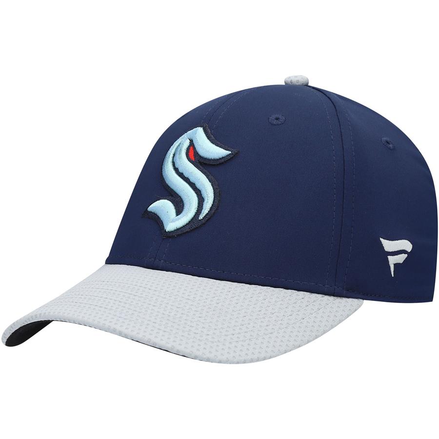 Seattle Kraken Fanatics Branded Primary Logo Snapback Hat - Navy