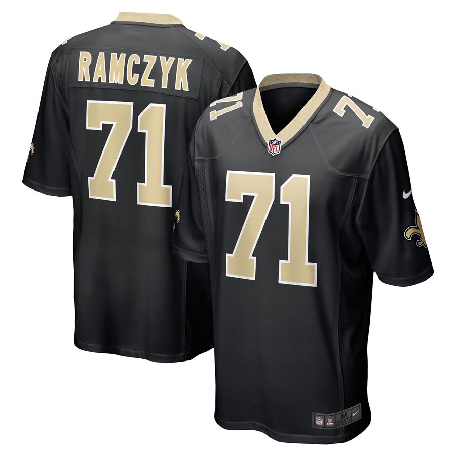Джерси Ryan Ramczyk New Orleans Saints Nike Game (чёрный)