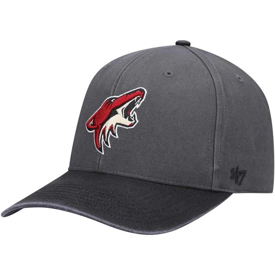 Arizona Coyotes '47 Beulah MVP Snapback Hat - Charcoal