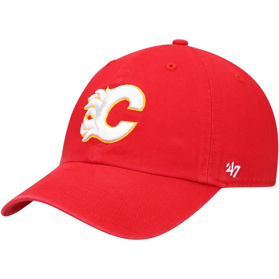 Calgary Flames '47 Team Clean Up Adjustable Hat - Red