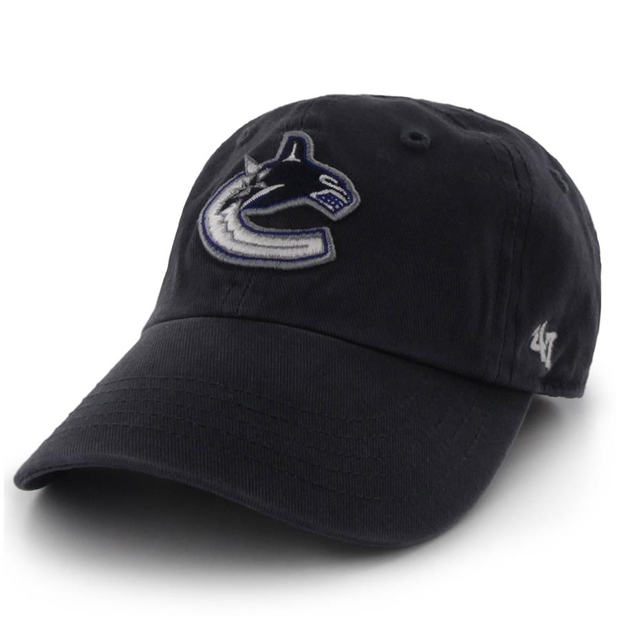 Vancouver Canucks '47 Team Clean Up Adjustable Hat - Navy
