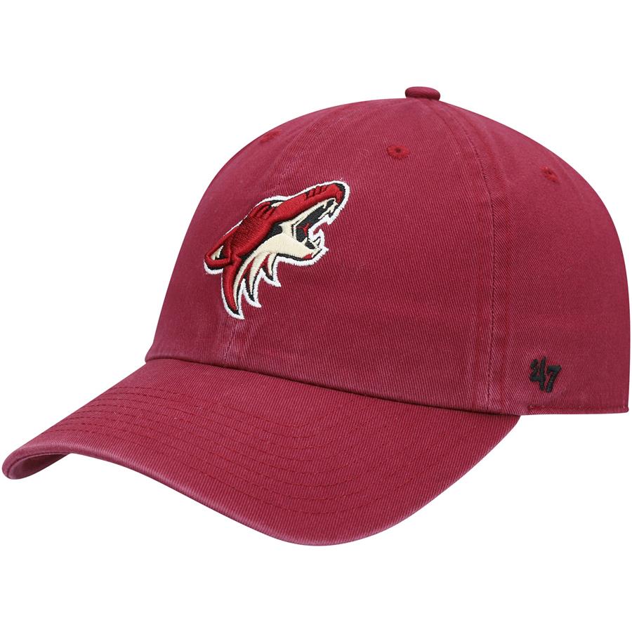 Arizona Coyotes '47 Team Clean Up Adjustable Hat - Garnet