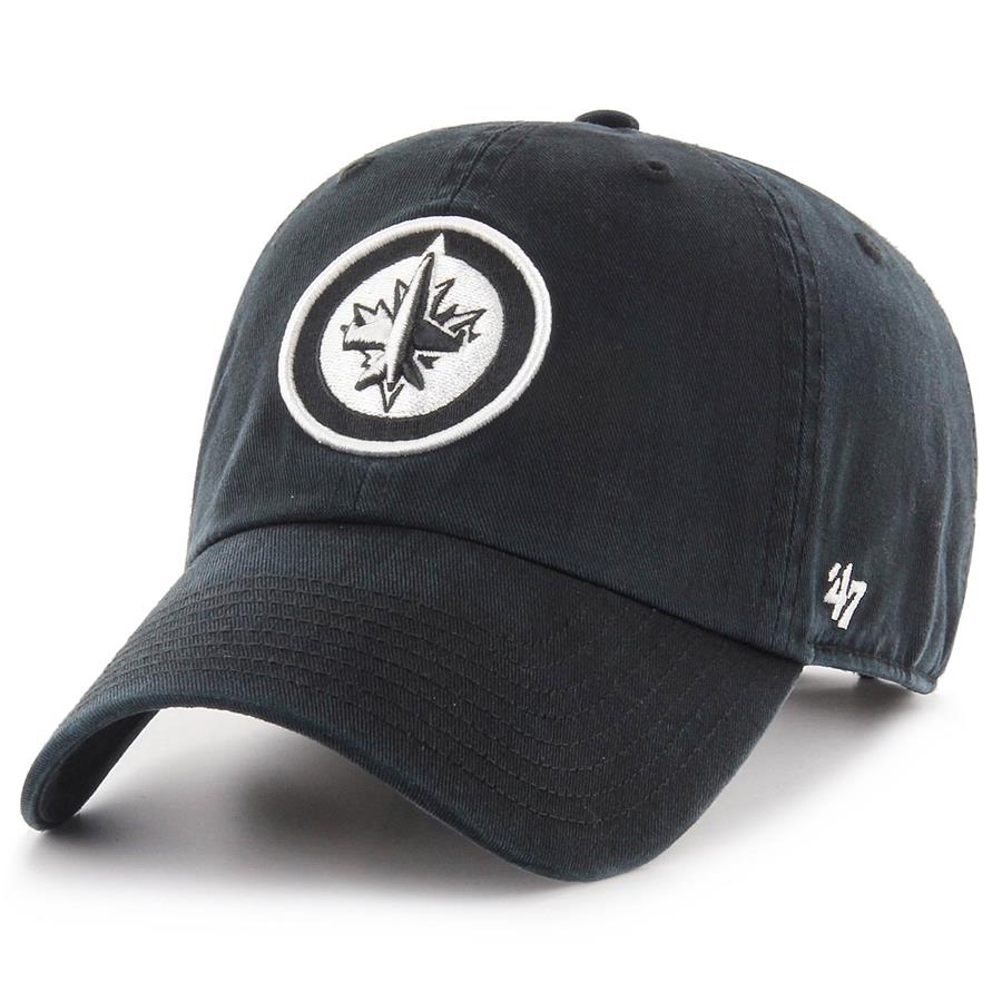 Winnipeg Jets '47 Team Clean Up Adjustable Hat - Black