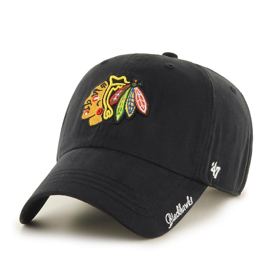 Chicago Blackhawks '47 Women's Team Miata Clean Up Adjustable Hat - Black
