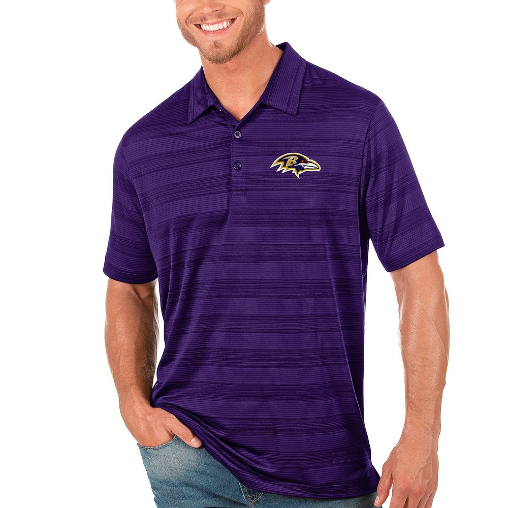 Baltimore Ravens Antigua Compass Polo - Purple
