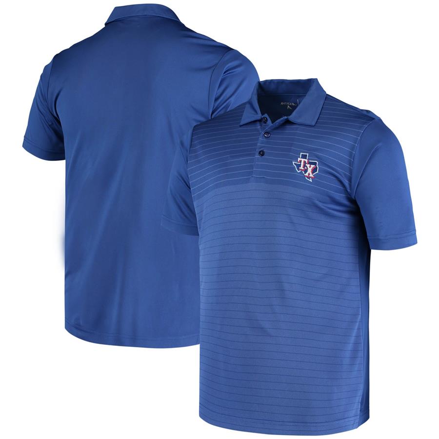 Texas Rangers Antigua Logo Relay Polo - Royal