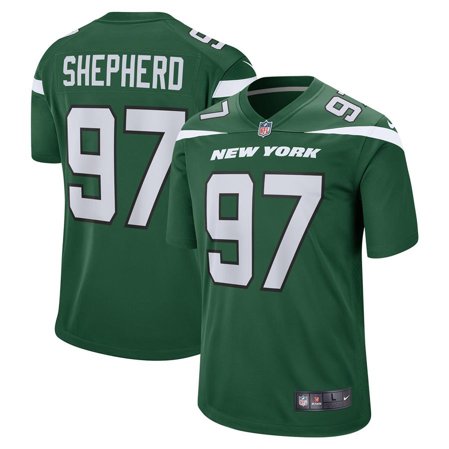 Nathan Shepherd New York Jets Nike Game Jersey - Gotham Green
