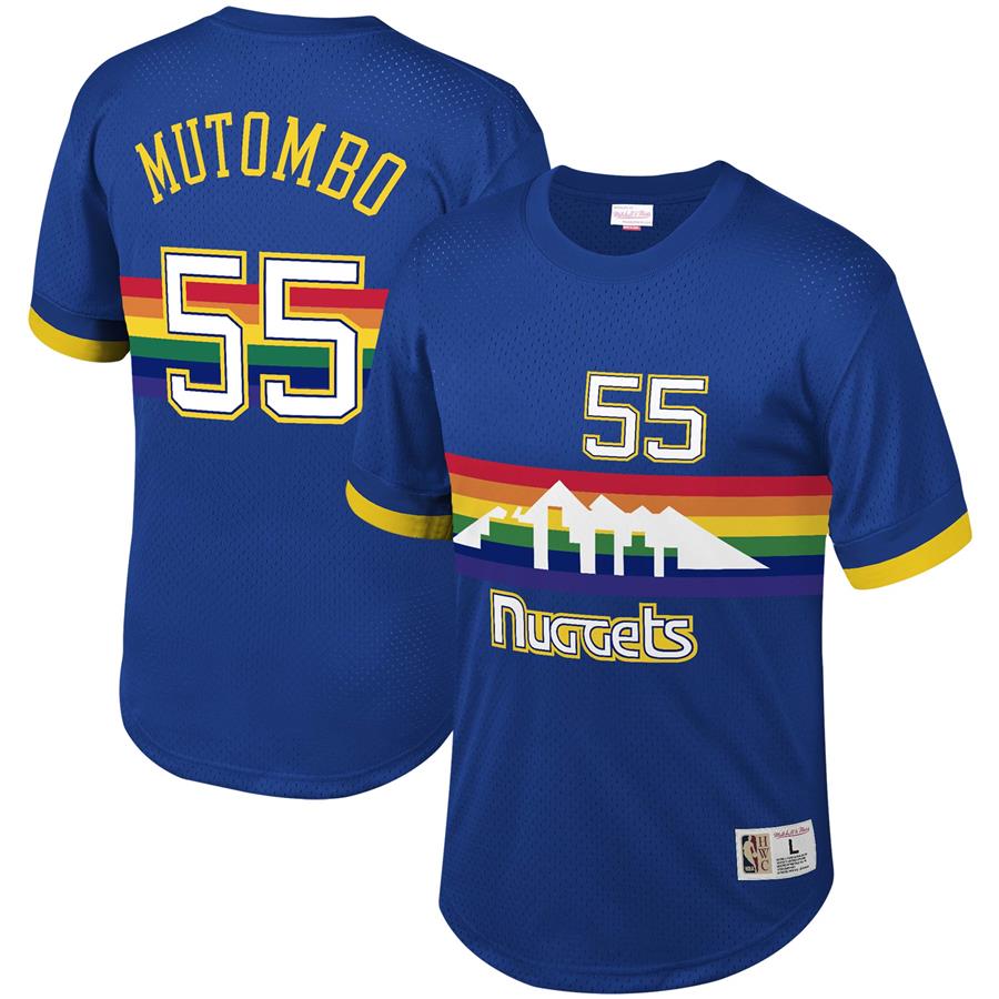 Dikembe Mutombo Denver Nuggets Mitchell & Ness Mesh T-Shirt - Royal