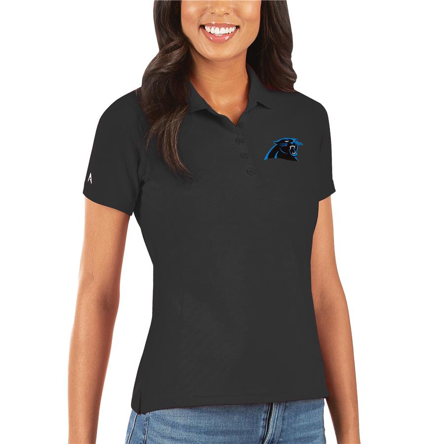 Carolina Panthers Antigua Women's Legacy Pique Polo - Black