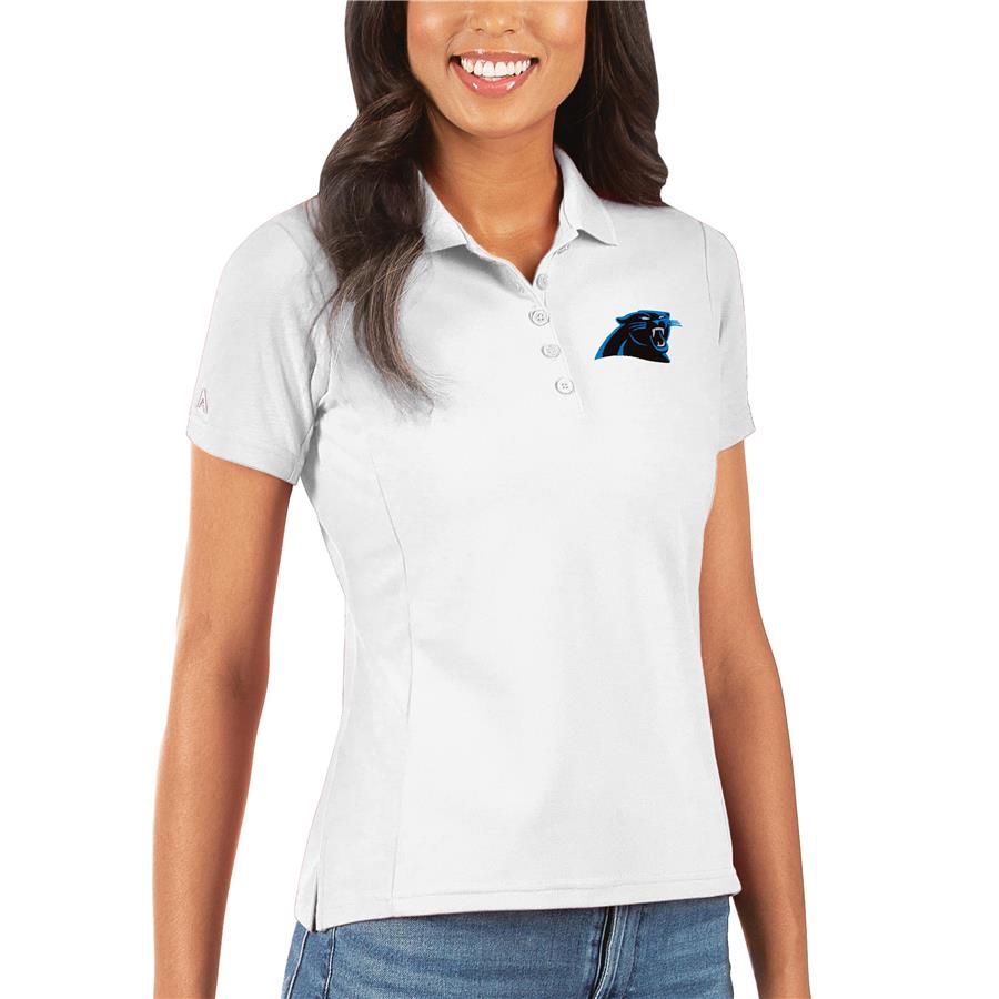 Carolina Panthers Antigua Women's Legacy Pique Polo - White