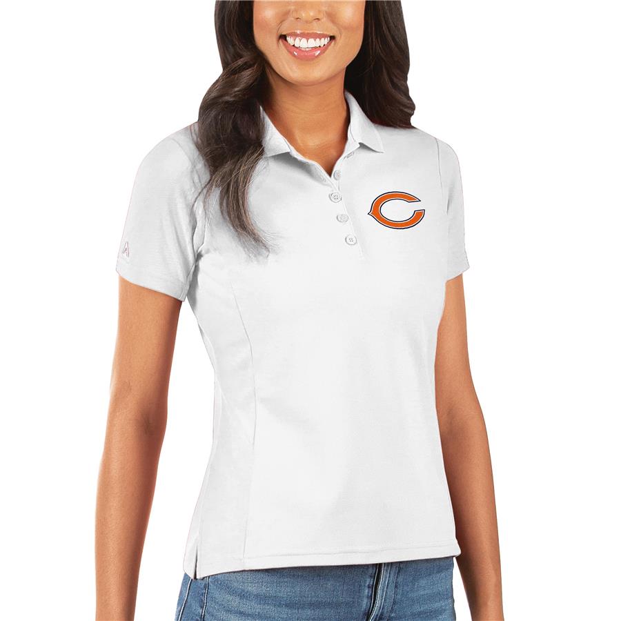 Chicago Bears Antigua Women's Legacy Pique Polo - White