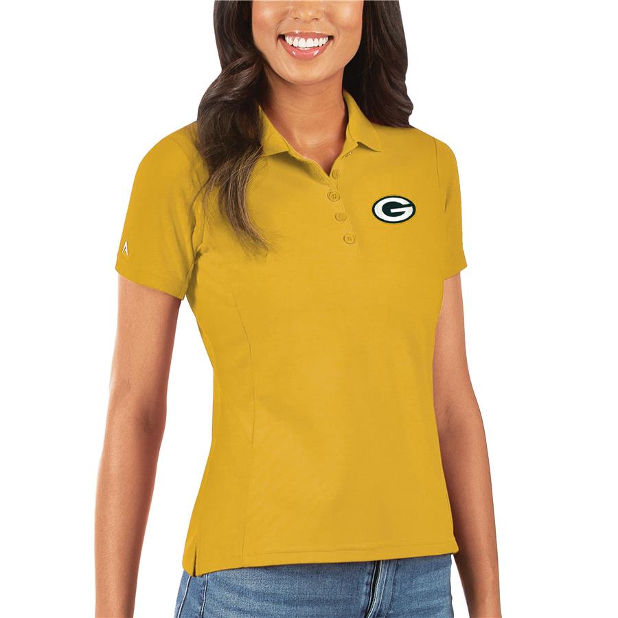 Green Bay Packers Antigua Women's Legacy Pique Polo - Gold