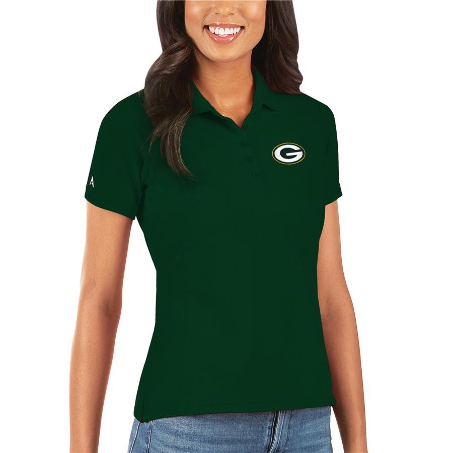 Green Bay Packers Antigua Women's Legacy Pique Polo - Green