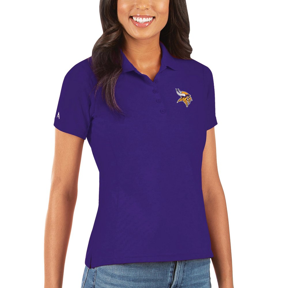Minnesota Vikings Antigua Women's Legacy Pique Polo - Purple