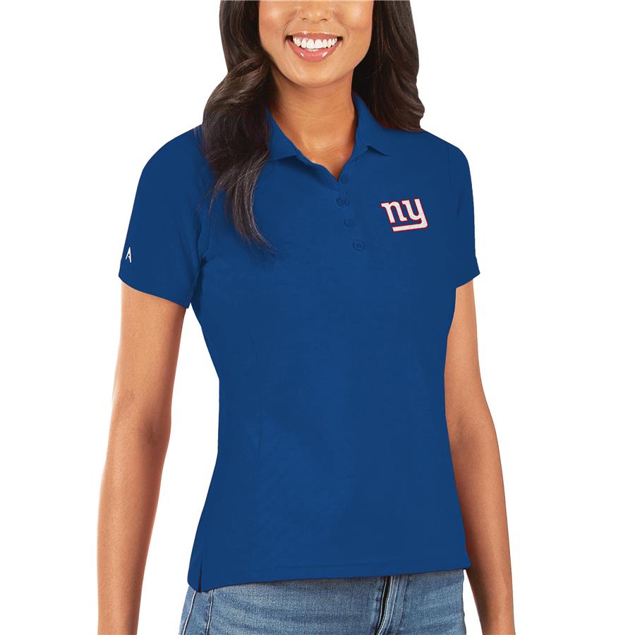 New York Giants Antigua Women's Legacy Pique Polo - Royal