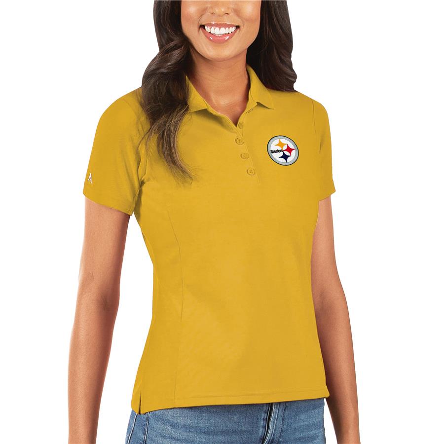 Pittsburgh Steelers Antigua Women's Legacy Pique Polo - Gold