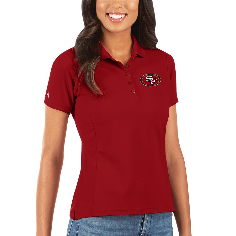 San Francisco 49ers Antigua Women's Legacy Pique Polo - Scarlet