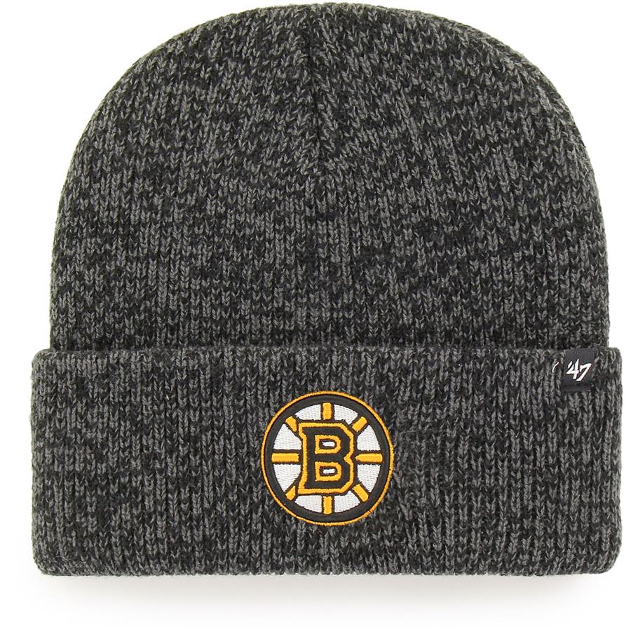 Boston Bruins '47 Brain Freeze Cuffed Knit Hat - Black