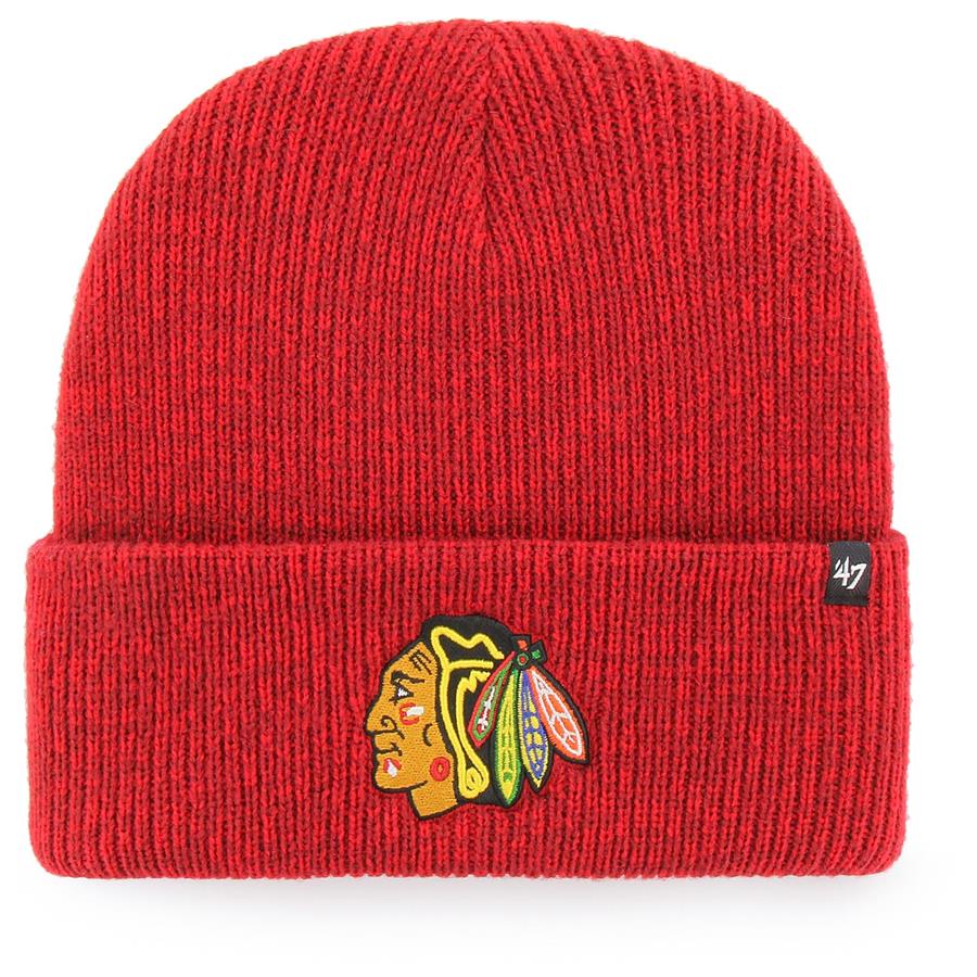 Chicago Blackhawks '47 Brain Freeze Cuffed Knit Hat - Red