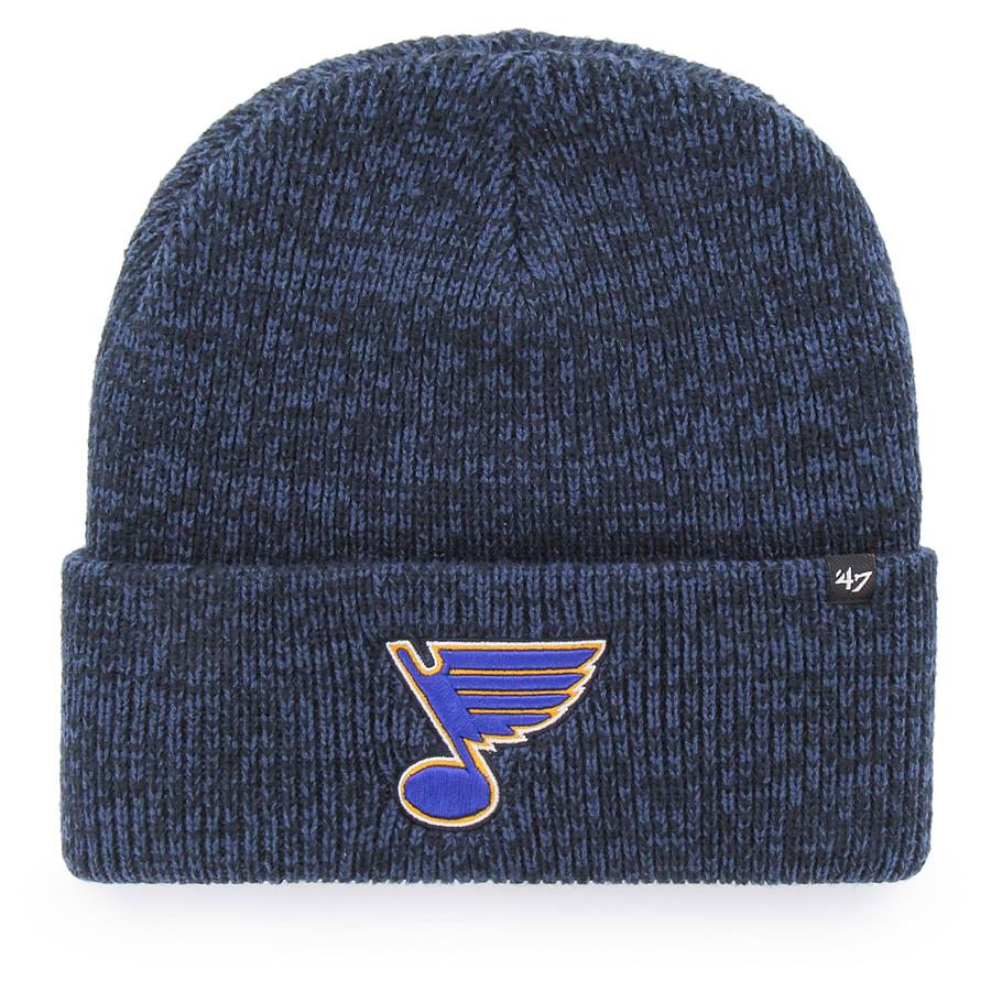 St. Louis Blues '47 Brain Freeze Cuffed Knit Hat - Navy
