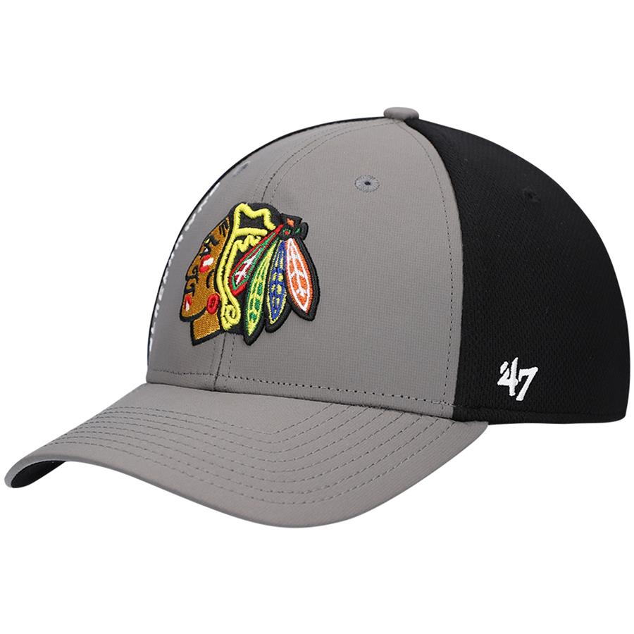 Chicago Blackhawks '47 Wycliff Contender Flex Hat - Charcoal