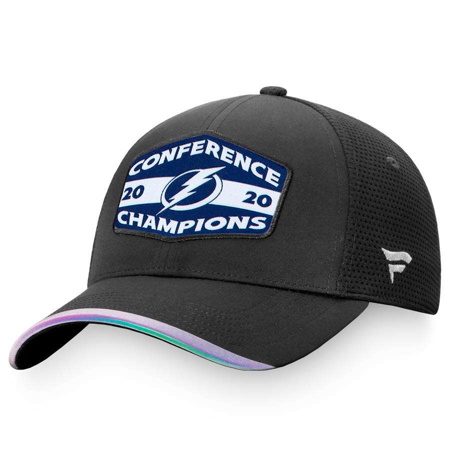 Tampa Bay Lightning Fanatics Branded 2020 Eastern Conference Champions Locker Room Adjustable Hat - Black