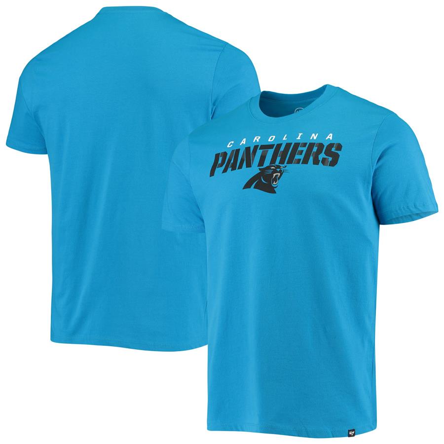 Carolina Panthers '47 Traction Super Rival T-Shirt - Blue