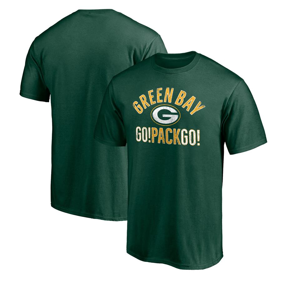 Green Bay Packers Fanatics Branded Hometown Go Pack Go T-Shirt - Green