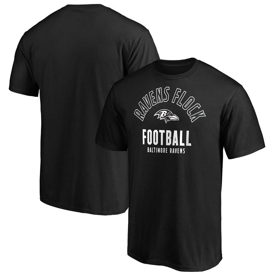 Baltimore Ravens Fanatics Branded Hometown Nickname A T-Shirt - Black