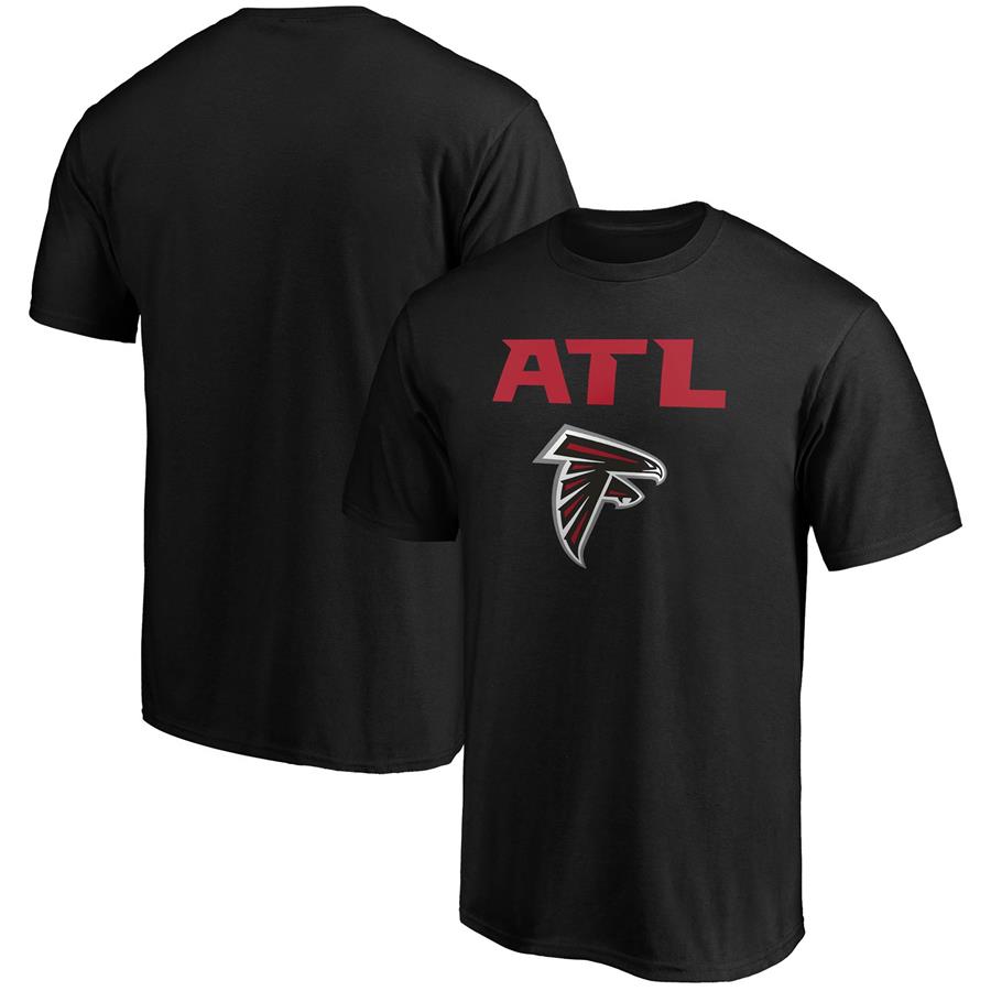 Atlanta Falcons Fanatics Branded Logo Hometown Atl T-Shirt - Black