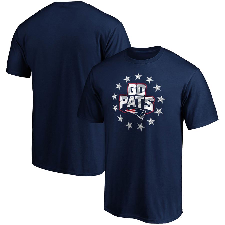 New England Patriots Fanatics Branded Hometown Go Pats T-Shirt - Navy