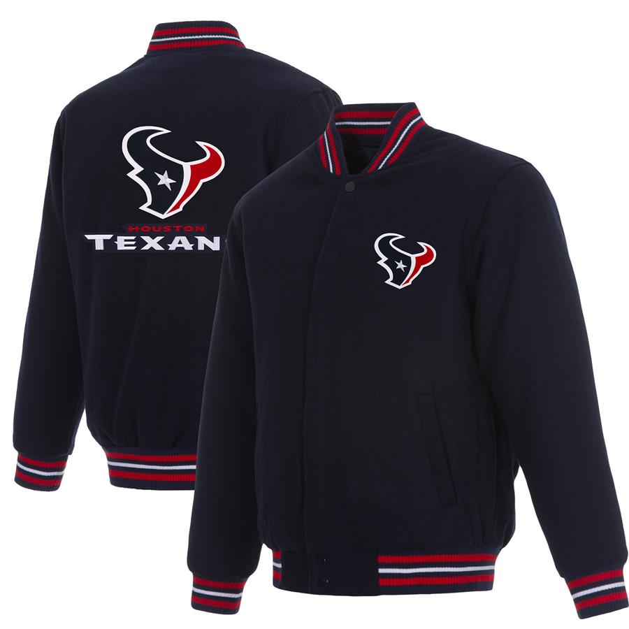 Houston Texans JH Design Reversible Full-Snap Jacket - Navy