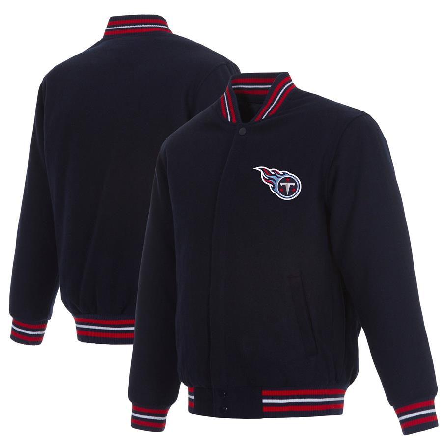 Tennessee Titans JH Design Reversible Full-Snap Jacket - Navy