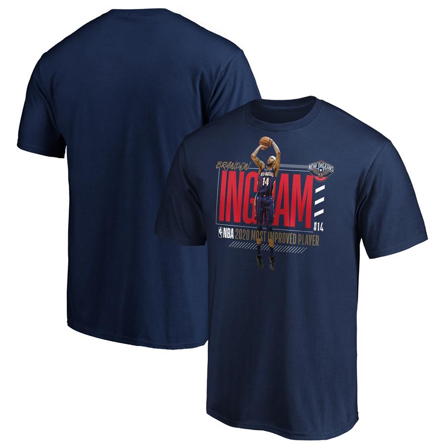 Brandon Ingram New Orleans Pelicans Fanatics Branded 2020 NBA Most Improved Player T-Shirt - Navy