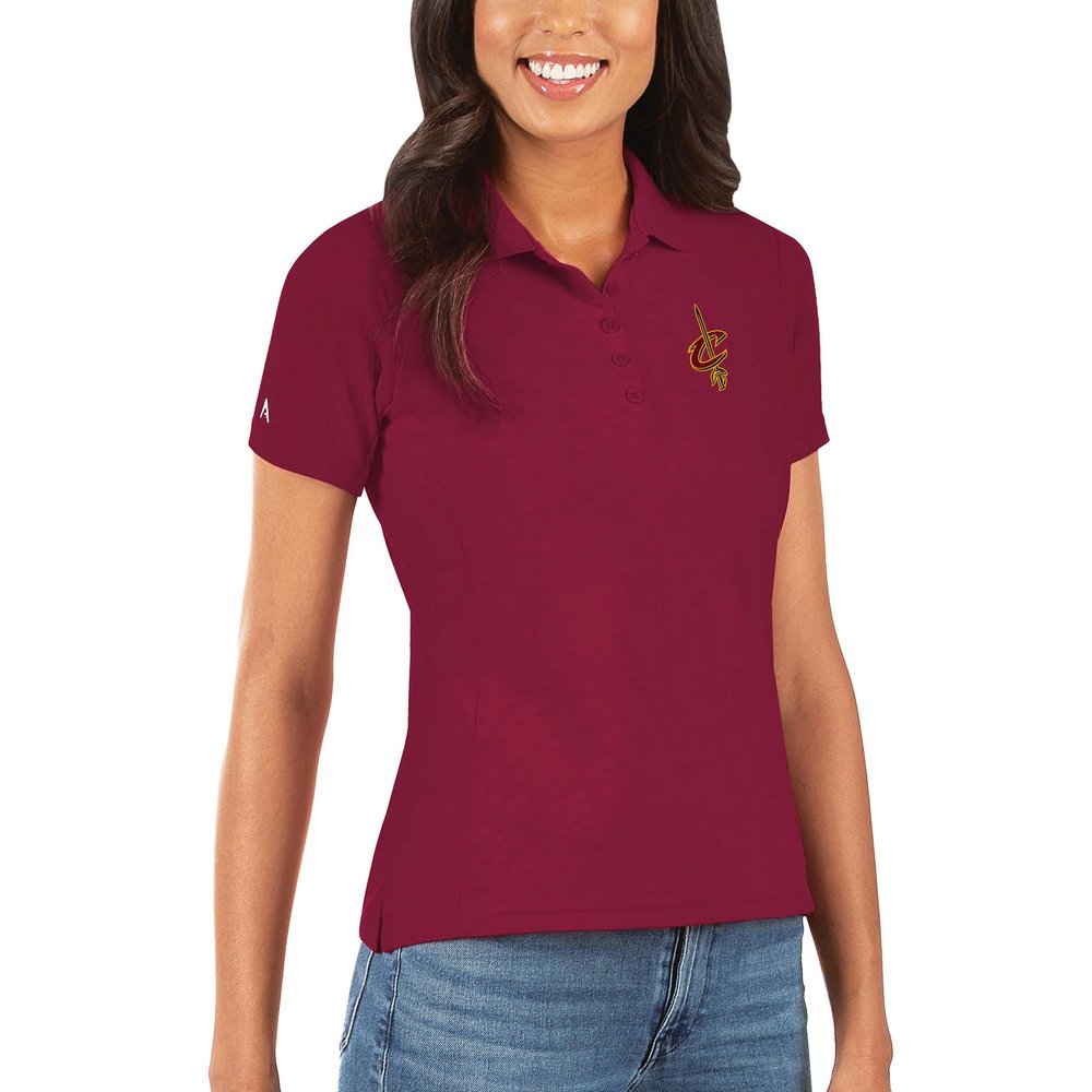 Cleveland Cavaliers Antigua Women's Legacy Pique Polo - Wine