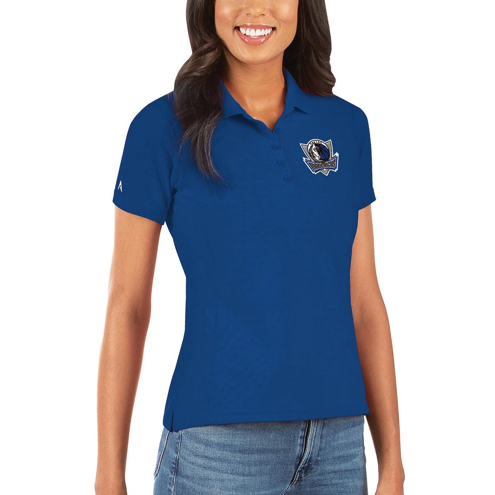 Dallas Mavericks Antigua Women's Legacy Pique Polo - Blue
