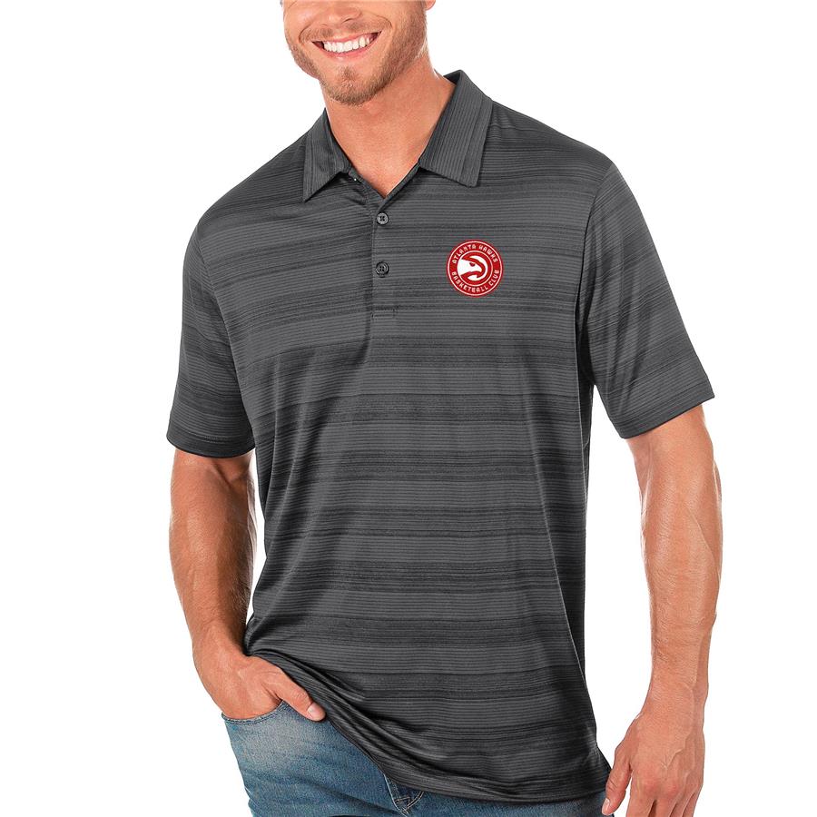 Atlanta Hawks Antigua Compass Polo - Gray