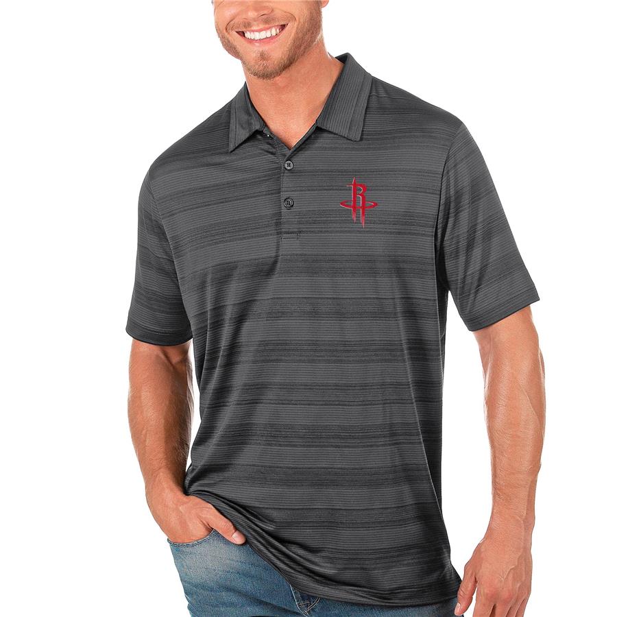 Houston Rockets Antigua Compass Polo - Gray