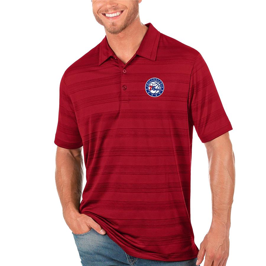 Philadelphia 76ers Antigua Compass Polo - Red